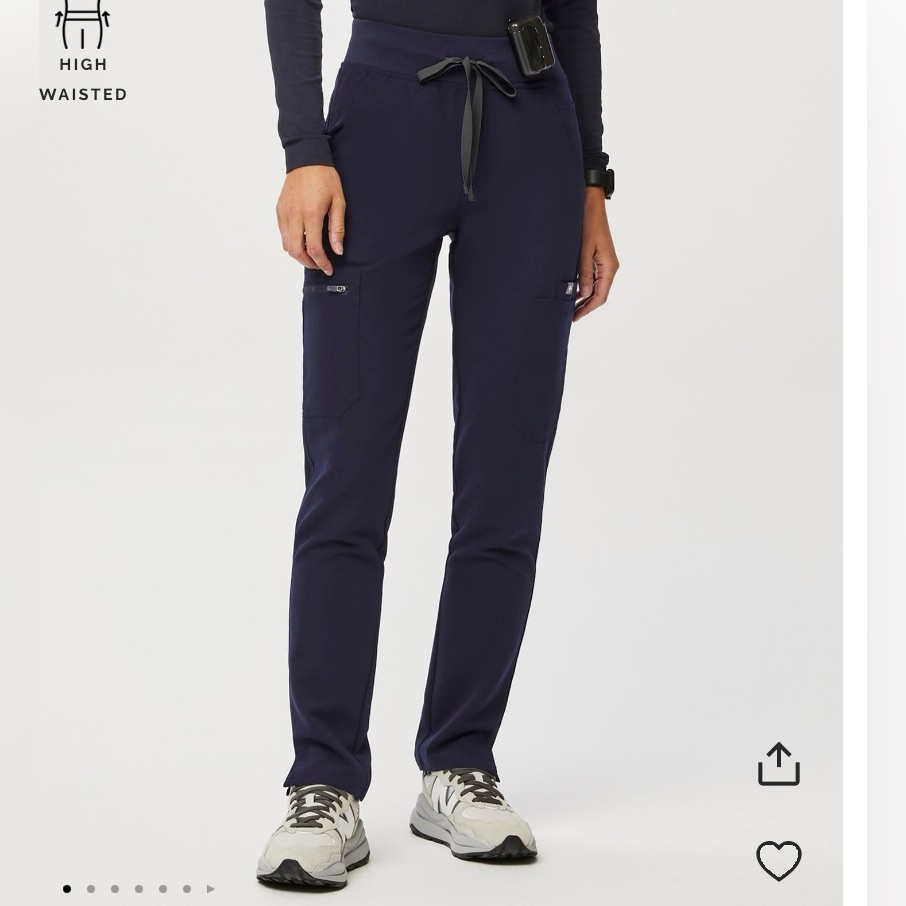 Figs High Waisted Yola Skinny Scrub Pants